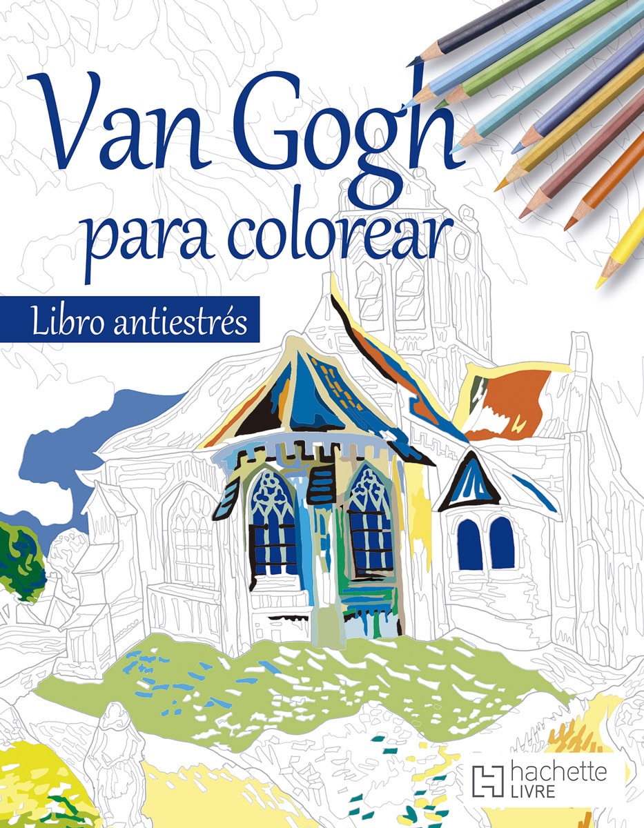 Van Gogh para colorear libro antiestrés
